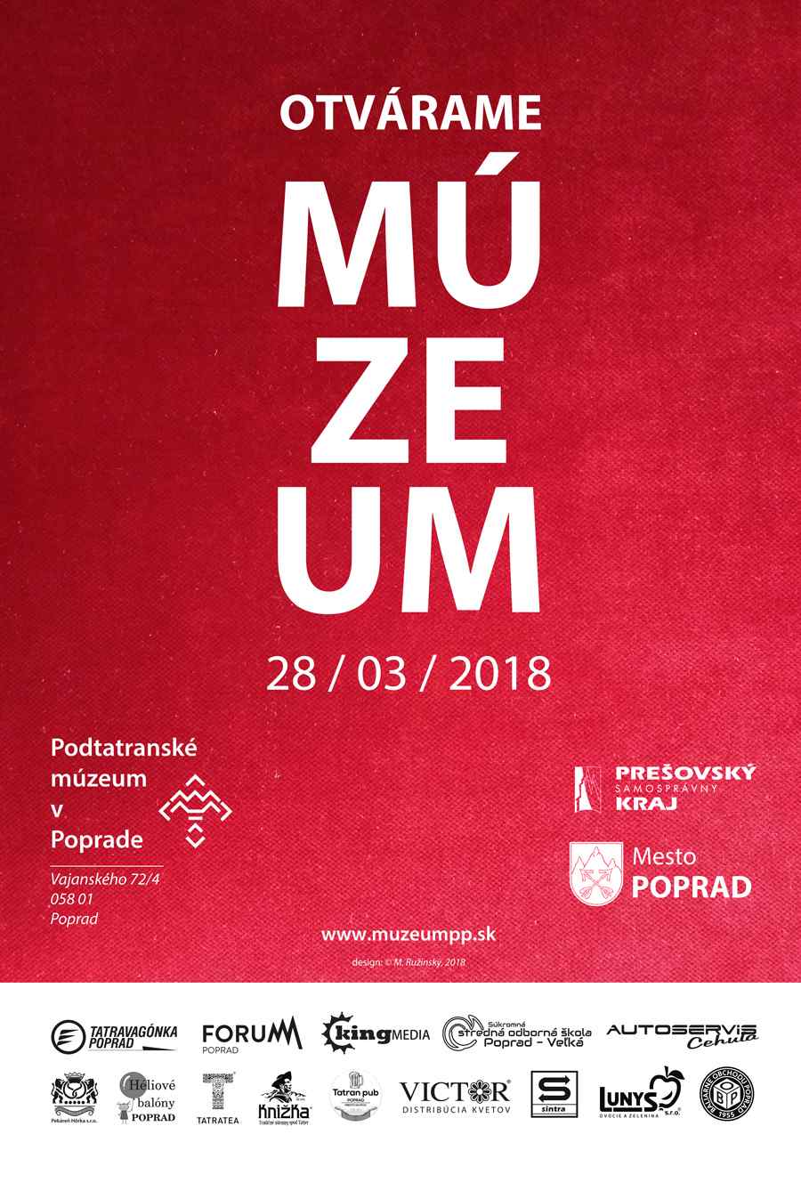 Poďakovanie Podtatranske múzeum
